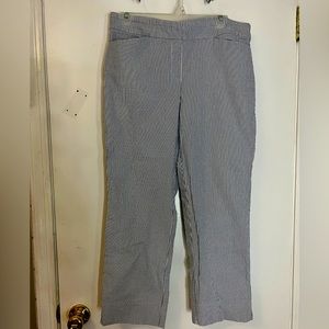Hilary Radly Stipped Capri Pants Size L